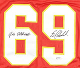 Jan Stenerud & Ed Podolak Signed 1969 Chiefs Super Bowl Champs Highlight Jersey