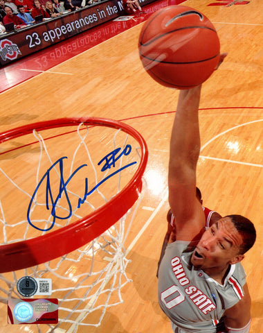 Jared Sullinger Signed Ohio State Buckeyes 8x10 Photo Beckett 47272