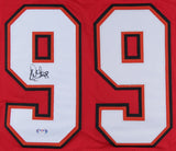 Warren Sapp Signed Tampa Bay Buccaneers Jersey (PSA COA) 7xPro Bowl Def.Tackle