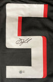 Drake London Atlanta Signed Black Football Jersey BAS