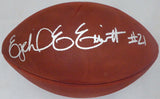 EZEKIEL ELLIOTT AUTOGRAPHED LEATHER NFL FOOTBALL DALLAS COWBOYS BECKETT 143244