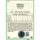 Gregg Olson Signed Baltimore Orioles 90 MVP Slabbed Trading Card Beckett 48980