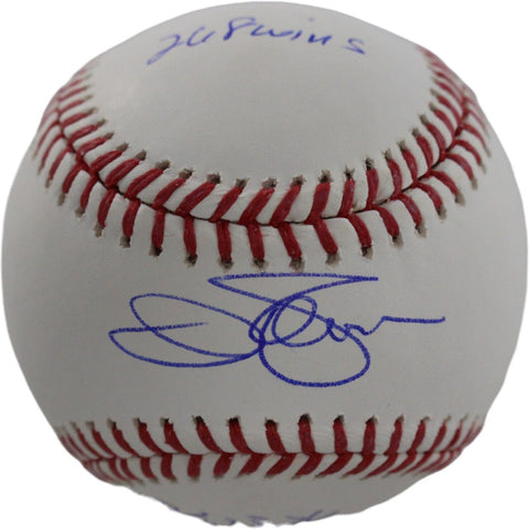 Jim Palmer Signed Baltimore Orioles OML Baseball 4 STAT Beckett 44487