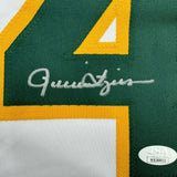 Autographed/Signed Rollie Fingers Oakland White Baseball Jersey JSA COA