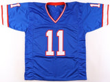 Scott Norwood Signed Bills Jersey (Beckett) Buffalo Place Kicker 1985-1991