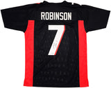 ATLANTA FALCONS BIJAN ROBINSON AUTOGRAPHED BLACK JERSEY BECKETT WITNESS 230586