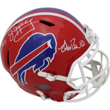 Jim Kelly Thurman Thomas Andre Reed Signed Buffalo Bills TB F/S Helmet BAS 44961