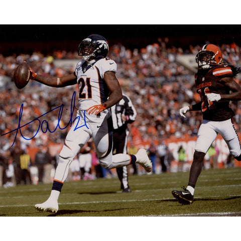 Aqib Talib Autographed/Signed Denver Broncos 8x10 Photo DEN 48663