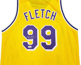 FLETCH CHEVY CHASE AUTOGRAPHED YELLOW JERSEY BECKETT BAS WITNESS STOCK #233717