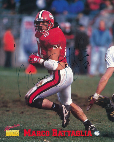 Marco Battaglia Autographed Signature Rookies 203 of 3500 8x10 Photo Rutgers