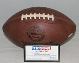 YA TITTLE SIGNED AUTOGRAPHED 49ERS GIANTS WILSON NFL DUKE THROWBACK FOOTBALL