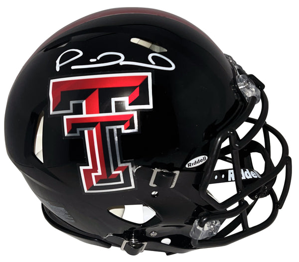 PATRICK MAHOMES SIGNED TEXAS TECH RED RAIDERS AUTHENTIC SPEED HELMET BECKETT