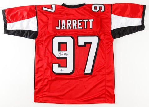 Grady Jarrett Signed Falcons Jersey (Beckett) Atlanta's 2xPro Bowl Defensive End