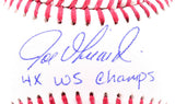 Joe Girardi Autographed OML Baseball w/ 4x WS Champs - Beckett W Holo