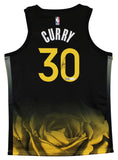 Warriors Stephen Curry Authentic Signed Black Nike Rose City Edition Jersey JSA