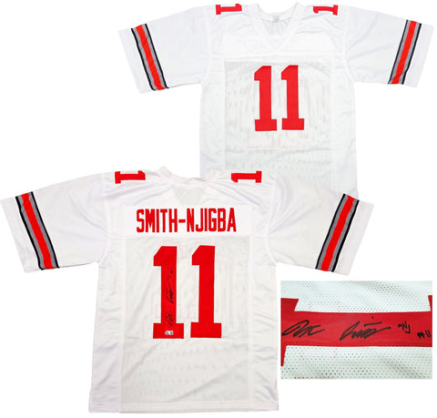 OHIO STATE JAXON SMITH-NJIGBA AUTOGRAPHED JERSEY SIGNED IN BLACK BECKETT 201986