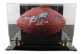 Eagles Jason Kelce Signed "The Duke" Team Showcase Football W/ Case PSA/DNA Itp