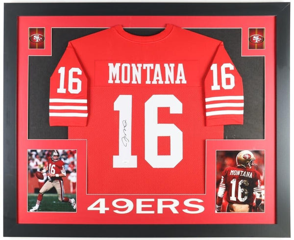 Joe Montana Authentic Signed Red Pro Style Jersey Autographed JSA or BAS