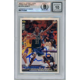 Kevin Garnett Autographed 1995 Collectors Choice German #59 Card BAS 46459