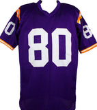 Jarvis Landry Autographed Purple College Style Jersey - Beckett W Hologram