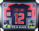 NICO COLLINS (Texans blue SKYLINE) Signed Autographed Framed Jersey JSA