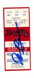 Deion Sanders Signed Atlanta Braves 7/24/1992 vs Pirates Ticket BAS 37261