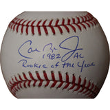 Cal Ripken Autographed/Signed Baltimore Orioles OML Baseball 82 ROY FAN 44432