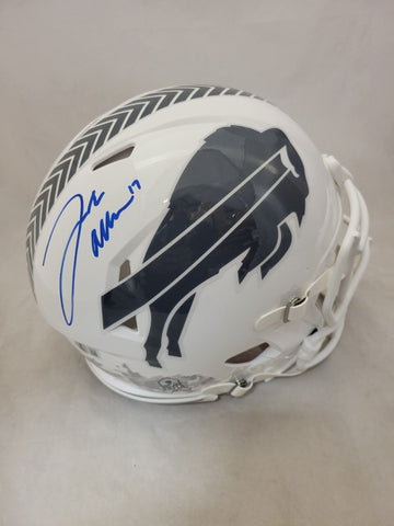 JOSH ALLEN SIGNED BUFFALO BILLS F/S STS 3 SPEED AUTHENTIC HELMET BECKETT COA