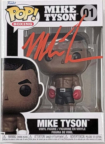 Mike Tyson Autographed Boxing Funko Pop JSA Witnessed