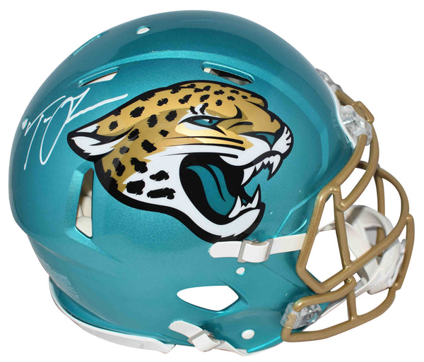 TREVOR LAWRENCE SIGNED JACKSONVILLE JAGUARS AUTHENTIC FLASH HELMET FANATICS