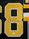 FRAMED PITTSBURGH PENGUINS JAROMIR JAGR AUTOGRAPHED SIGNED JERSEY JSA COA