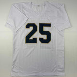 Autographed/Signed Raghib Ismail Rocket Notre Dame White College Jersey JSA COA