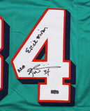 Ricky Williams Signed Miami Custom Teal Jersey with "Errick Miron AKA" Insc