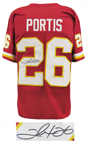 Clinton Portis Signed Red Throwback Custom Football Jersey (SCHWARTZ SPORTS COA)