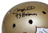 Charlie Ward Autographed Florida St. Seminoles Authentic Helmet w/insc BAS 40041