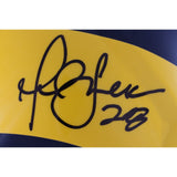 Marshall Faulk Autographed Los Angeles Rams TB 81-99 Pro Helmet Beckett 40076