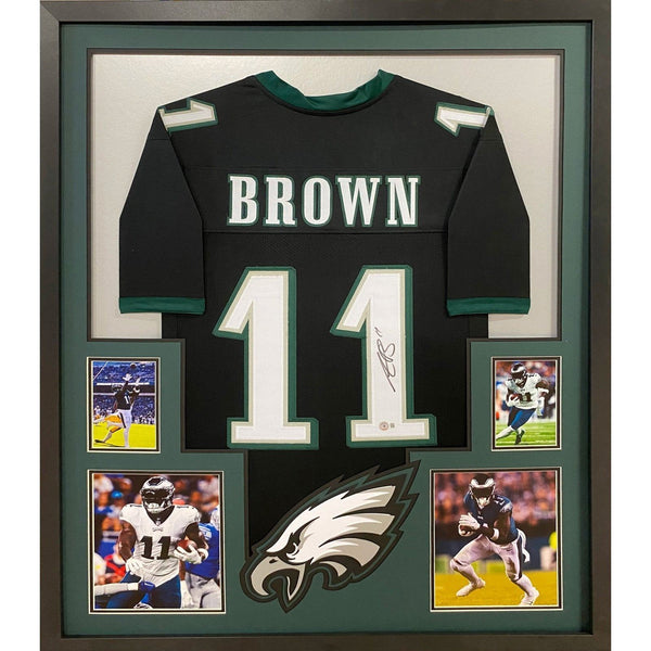 A.J. Brown Autographed Signed Framed Eagles Philadelphia AJ Jersey BECKETT