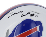 James Cook Autographed Buffalo Bills Mini Speed Helmet Fanatics