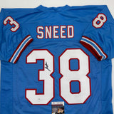 Autographed/Signed L'Jarius Sneed Tennessee Retro Blue Football Jersey JSA COA