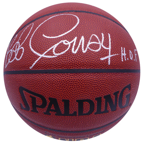 Bob Cousy Autographed Spalding I /O Basketball Celtics "HOF 70" JSA #AT76259