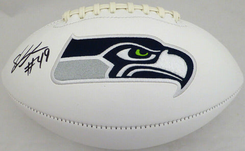 SHAQUEM GRIFFIN AUTOGRAPHED SEATTLE SEAHAWKS WHITE LOGO FOOTBALL MCS HOLO 134392