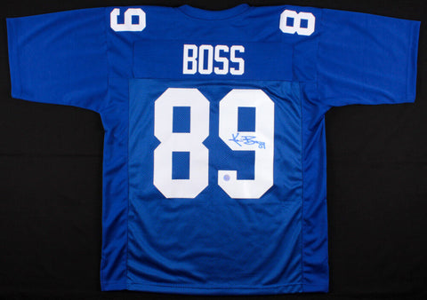 Kevin Boss Signed New York Giants Blue Jersey (Gridiron Legends COA) Tight End