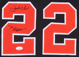 Jack Clark Signed San Francisco Giants Black Jersey Inscribed "Ripper"(JSA COA)