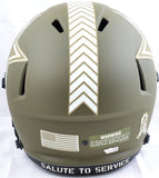 Micah Parsons Autographed Cowboys Salute to Service Speed F/S Helmet- Fanatics