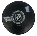 JURAJ SLAFKOVSKY Autographed Canadians Logo Puck FANATICS