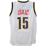 Nikola Jokic Autographed/Signed Pro Style White Jersey JSA 44087