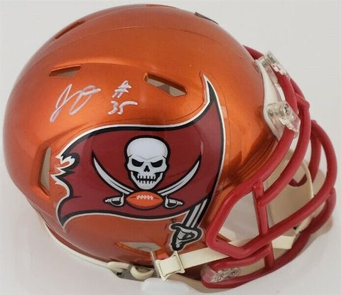 Jamel Dean Signed Tampa Bay Buccaneers Flash Alternate Speed Mini Helmet JSA COA