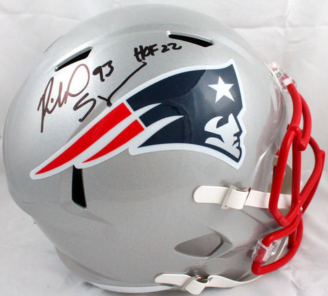 Richard Seymour Signed New England Patriots F/S Speed Helmet w/HOF-BeckettW Holo