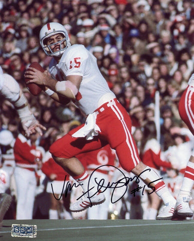 VINCE FERRAGAMO AUTOGRAPHED SIGNED NEBRASKA CORNHUSKERS 8x10 PHOTO COA