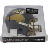 Adrian Peterson Signed Minnesota Vikings Slate Mini Helmet Beckett 44667